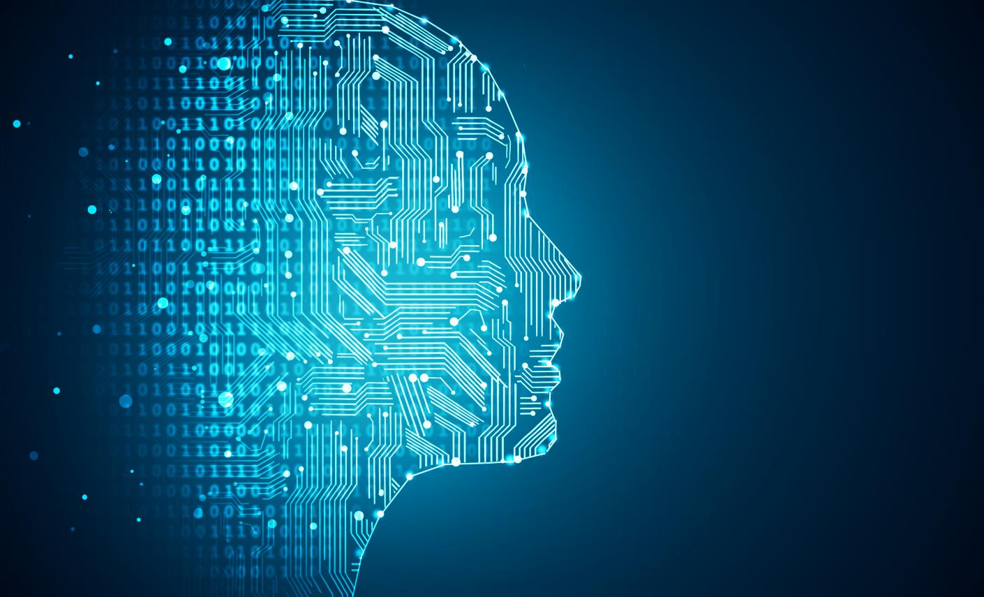 Artificial intelligence. Human head outline with circuit board inside. Technology and engineering concept. 3D Rendering. Source: istockphoto.com. Credit: Peshkova